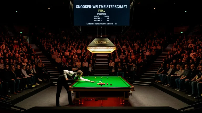 Snooker-WM im Crucible Theatre Sheffield mit Publikum